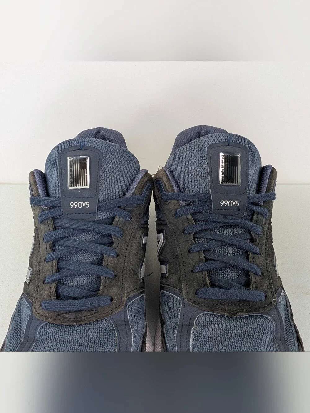 New Balance 990v5 Walking Shoes Mens Size 12 D M990NV5 Blue Gray Sneakers USA